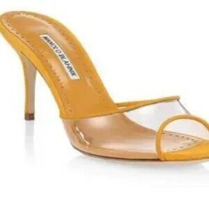 サンダル・ミュール Manolo Blahnik Lumada Fabio 050 Mule Green Manolo Blahnik Lumada Fabio 050 Mule Blue Silk ref.1594847